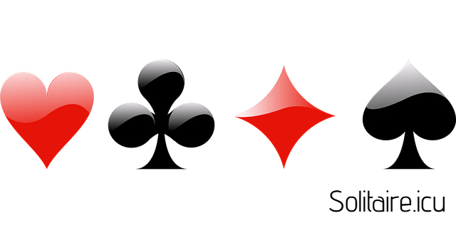 Solitaire playing cards suits